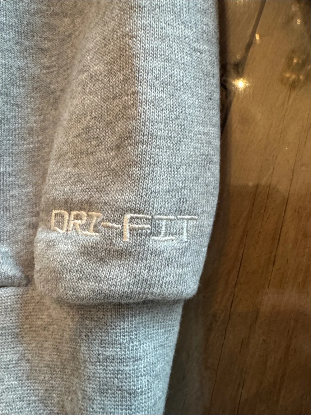 Nike Light Gray Crewneck Sweatshirt with White Swoosh